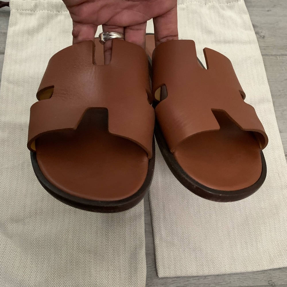 Authentic hermes men or women sandals